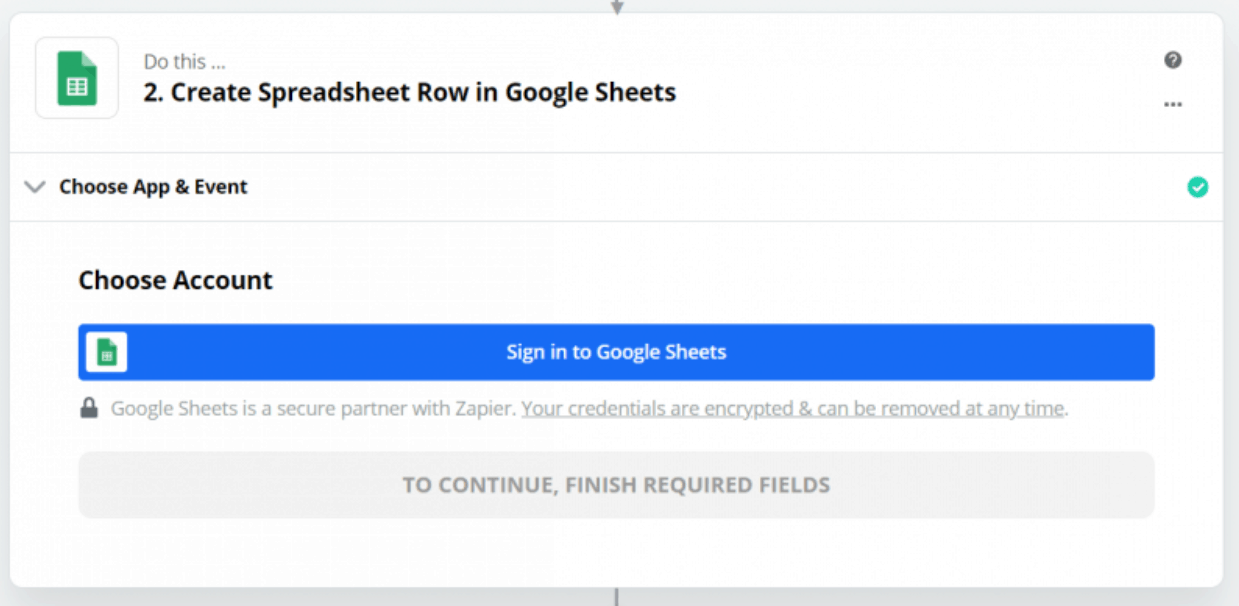 Zapier Sign In Google Sheets - Ninja Forms